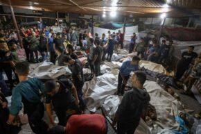 بمباران بیمارستان غزه